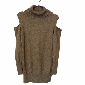 Love Token Gray Cold Shoulder Sweater